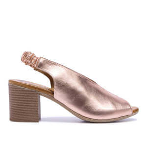 Carl Scarpa Buttercup Rose Gold Leather Sandals